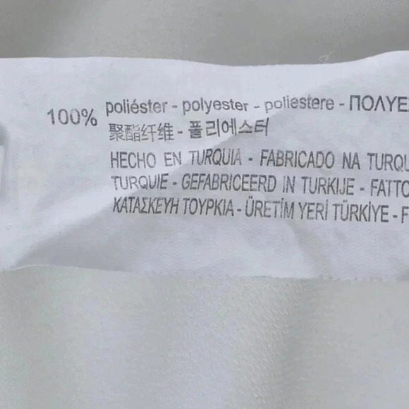 Zara White Blouse Top With Belt  V-Neck Flowy Size Small - Picture 13 of 14